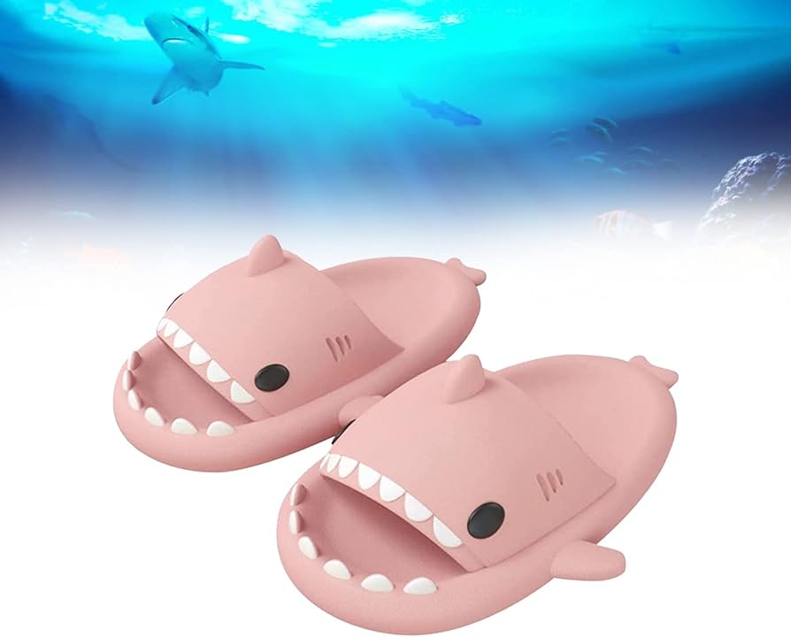 pink shark slides