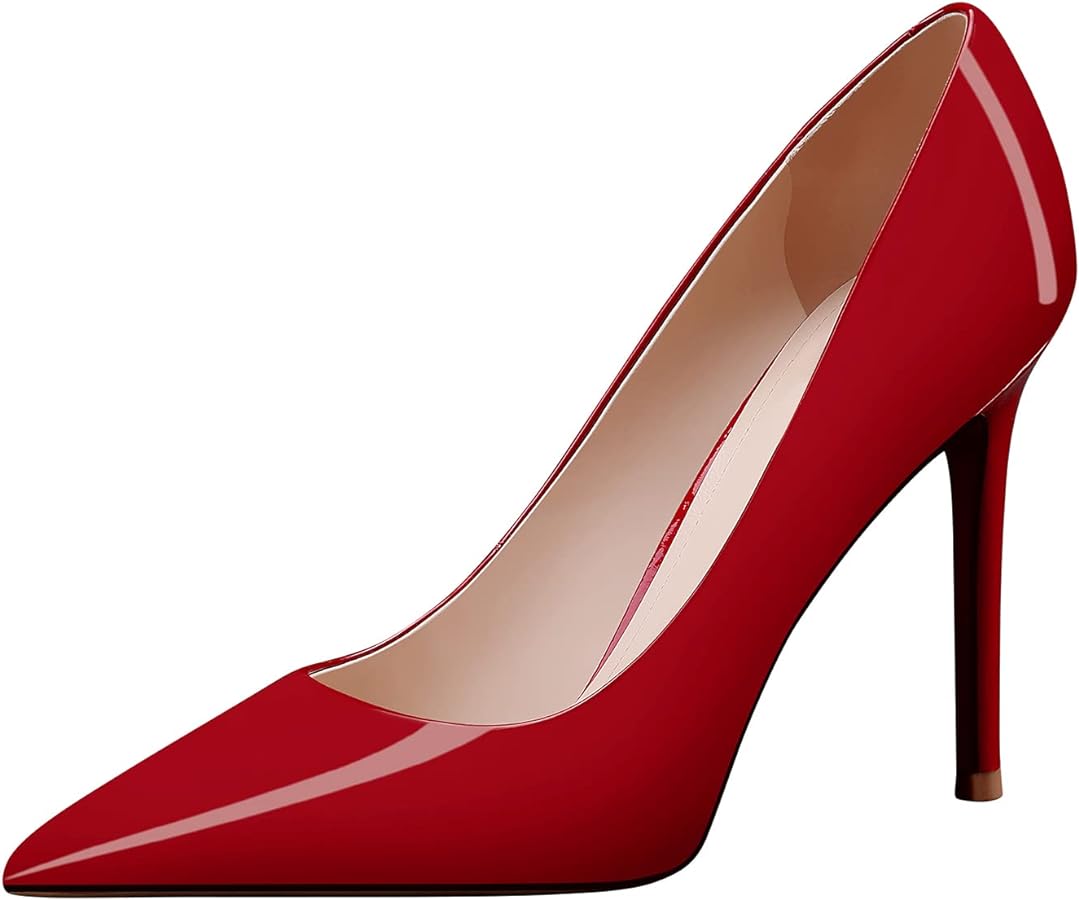 red high heel shoes