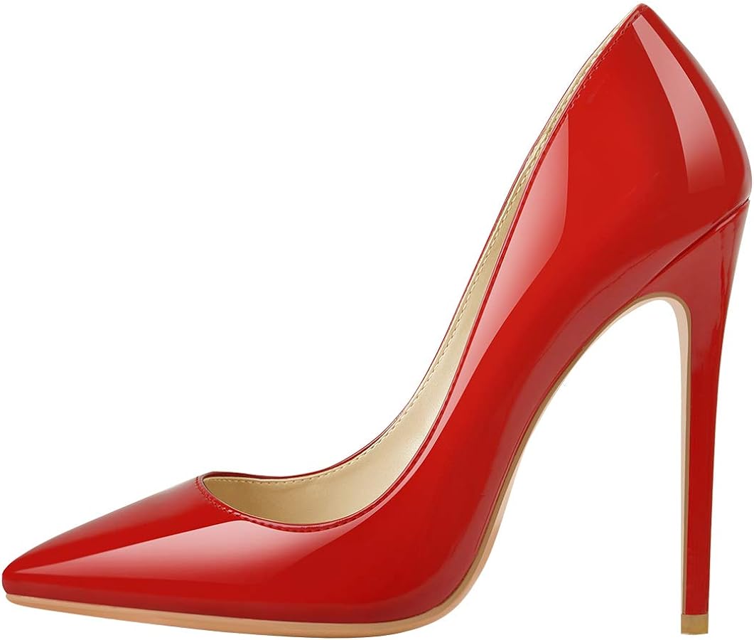 red high heel shoes