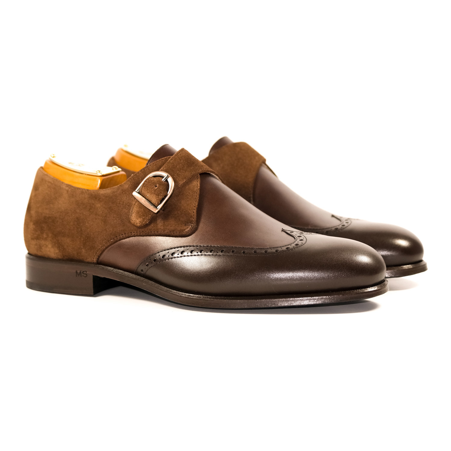 single monk strap shoes