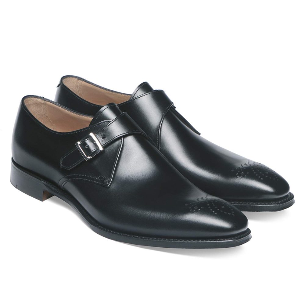 single monk strap shoes