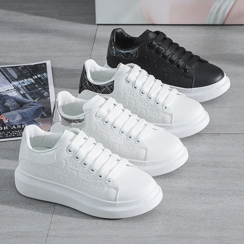 white platform sneakers